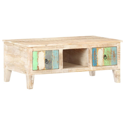 Tavolino da Salotto 100x55x40 cm in Legno di Acacia Grezzo