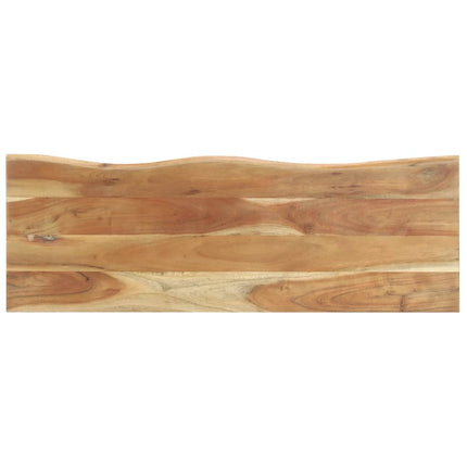 Attaccapanni con Bordi Vivi 100x34x38 cm in Legno di Acacia