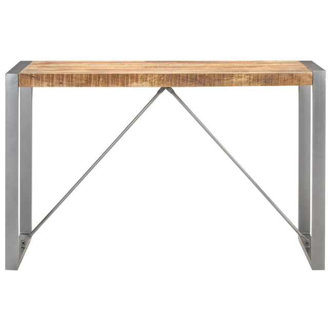 Tavolo da Pranzo 120x60x75 cm in Legno Massello di Mango Grezzo