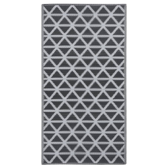 Tappeto da Esterni ARAKIL Nero 80x150 cm in PP