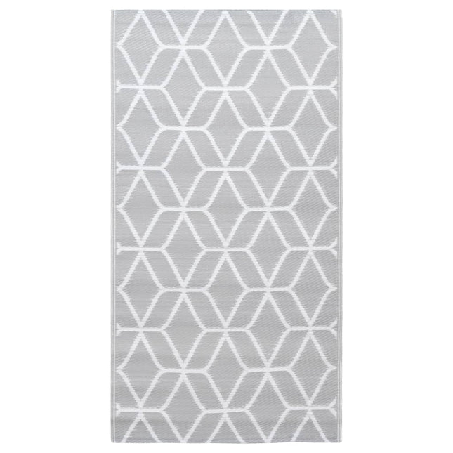 Tappeto da Esterni ARAKIL Grigio 190x290 cm in PP