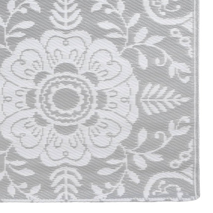 Tappeto da Esterni ARAKIL Grigio Chiaro 80x150 cm in PP