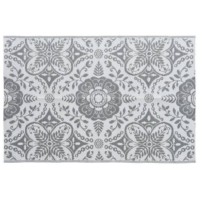 Tappeto da Esterni ARAKIL Grigio Chiaro 120x180 cm in PP