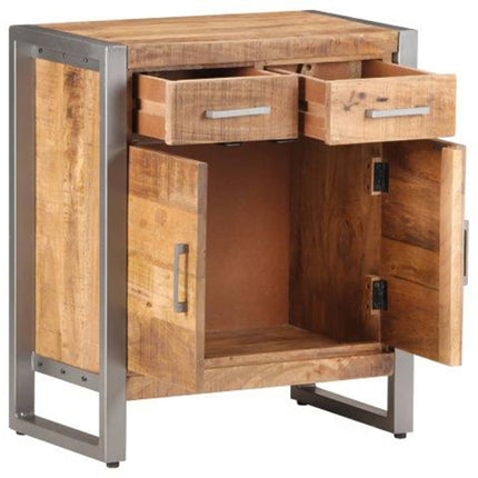 Credenza 60x35x72 cm in Legno di Mango Grezzo