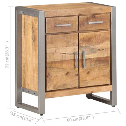 Credenza 60x35x72 cm in Legno di Mango Grezzo