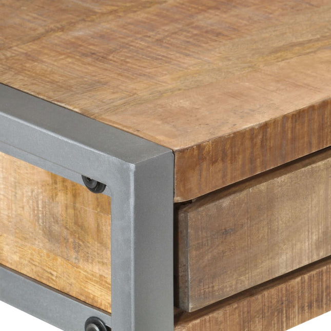 Scrivania 108x50x75 cm in Legno di Mango Grezzo