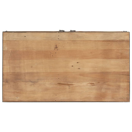 Tavolino da Salotto 90x50x39 cm in Legno Massello di Recupero