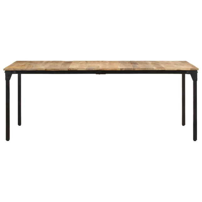 Tavolo da Pranzo 200x100x76 cm in Legno di Mango Grezzo
