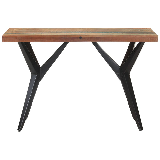 Tavolo da Pranzo 120x60x76 cm in Legno Massello di Recupero