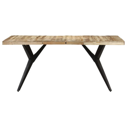 Tavolo da Pranzo 160x80x76 cm in Legno Massello di Mango Grezzo