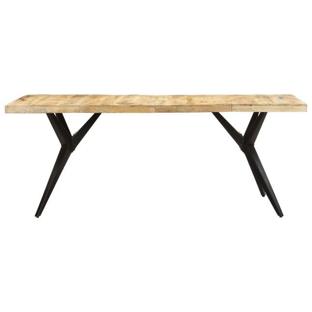 Tavolo da Pranzo 200x90x76 cm in Legno di Mango Grezzo