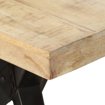 Tavolo da Pranzo 200x90x76 cm in Legno di Mango Grezzo
