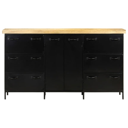 Credenza 140x38x76 cm in Legno di Mango Grezzo