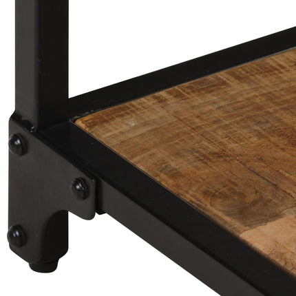 Tavolino da Salotto 40x40x36 cm Legno Massello di Mango Grezzo