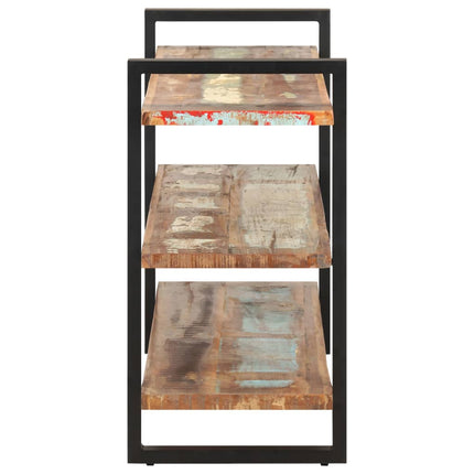 Credenza con 3 Ripiani 120x40x75 cm in Massello di Recupero