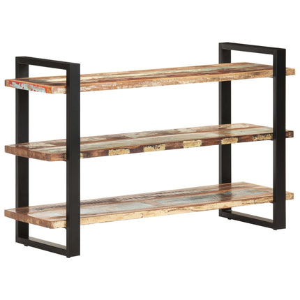 Credenza con 3 Ripiani 120x40x75 cm in Massello di Recupero