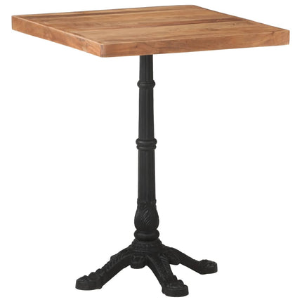 Tavolo da Bistrot 60x60x76 cm in Legno Massello di Acacia