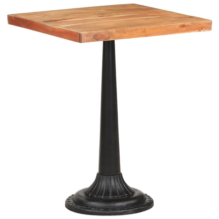 Tavolo da Bistrot 60x60x76 cm in Legno Massello di Acacia