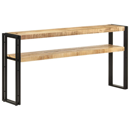 Tavolo Consolle 150x30x75 cm in Legno di Mango Grezzo