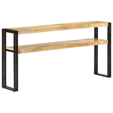 Tavolo Consolle 150x30x75 cm in Legno di Mango Grezzo
