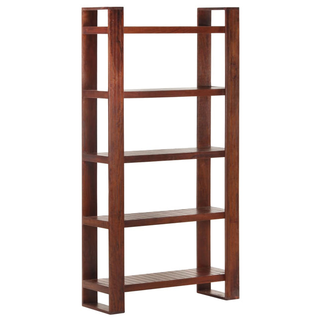 Libreria Marrone 85x30x166 cm in Legno Massello di Acacia
