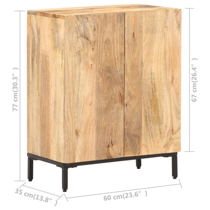 Credenza 60x35x77 cm in Legno Massello di Mango