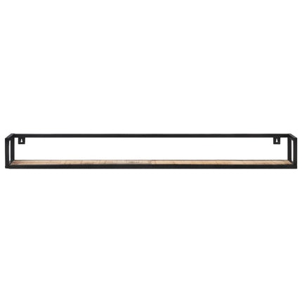 Mensole a Muro 2 pz 160 cm in Legno di Mango Grezzo