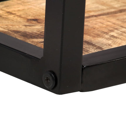 Mensole a Muro 2 pz 160 cm in Legno di Mango Grezzo