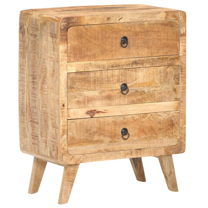 Credenza 60x35x75 cm in Legno Massello di Mango Grezzo