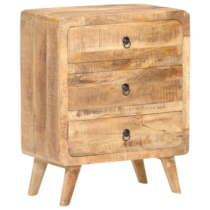 Credenza 60x35x75 cm in Legno Massello di Mango Grezzo