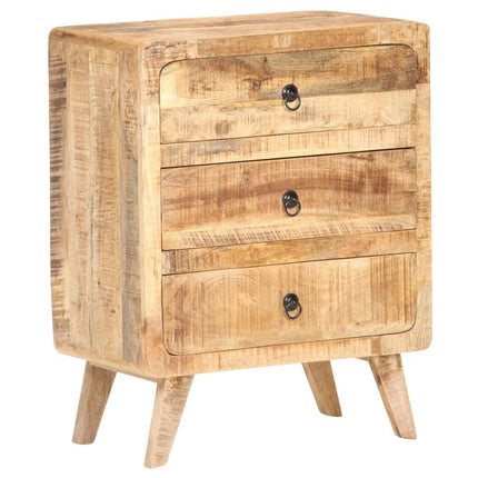 Credenza 60x35x75 cm in Legno Massello di Mango Grezzo