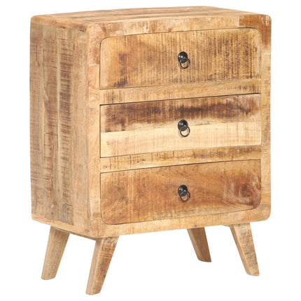 Credenza 60x35x75 cm in Legno Massello di Mango Grezzo