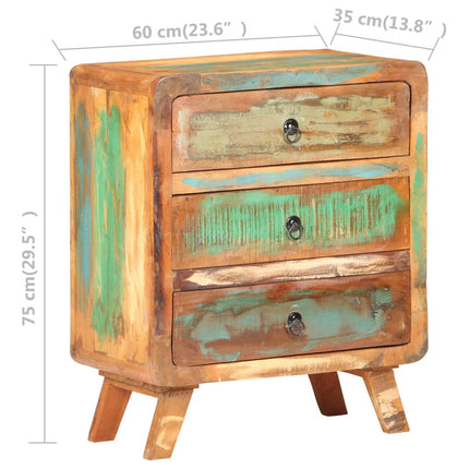 Credenza 60x35x75 cm in Legno Massello di Recupero