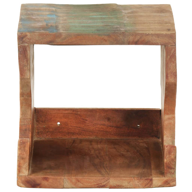 Supporto Bicicletta da Parete 35x25x25 cm in Legno di Recupero