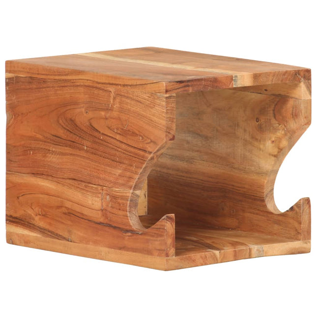 Supporto Bicicletta da Parete 35x25x25 cm in Legno di Acacia