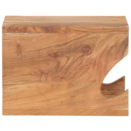 Supporto Bicicletta da Parete 35x25x25 cm in Legno di Acacia
