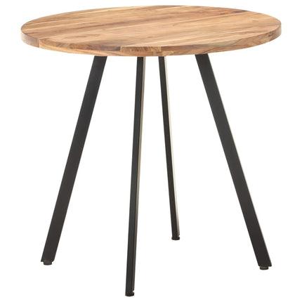 Tavolo da Pranzo 80 cm in Legno Massello di Acacia