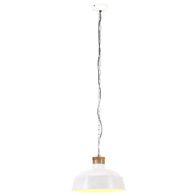 Lampada a Sospensione Industriale 42 cm Bianca E27