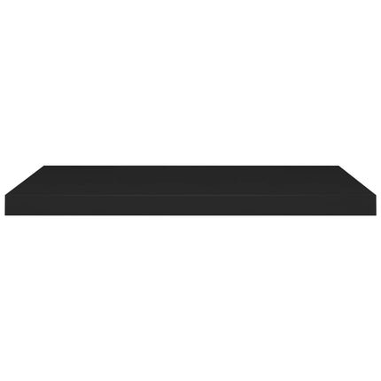 Scaffali a Parete 2 pz Neri 80x23,5x3,8 cm in MDF
