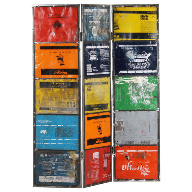 Paravento Multicolore 45x17x167 cm Ferro