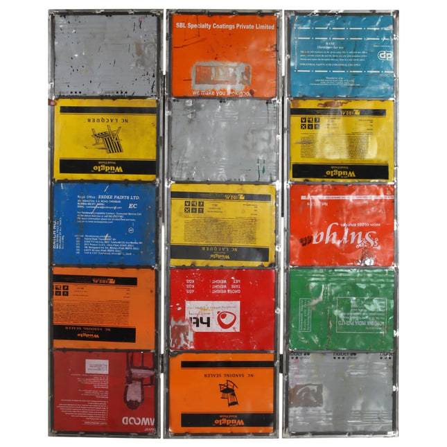 Paravento Multicolore 45x17x167 cm Ferro