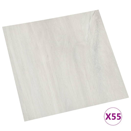 Listoni per Pavimenti Autoadesivi 55 pz in PVC 5,11 m² Crema