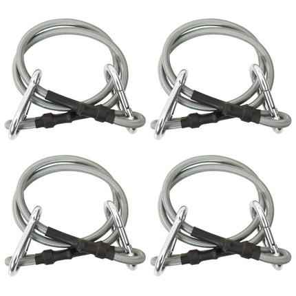 Corde con Moschettone 4 pz Gomma