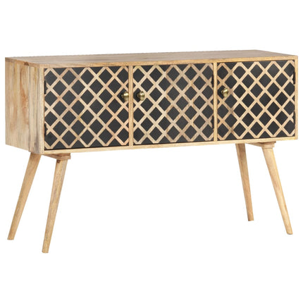 Credenza 118x35x75 cm in Legno Massello di Mango