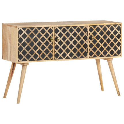 Credenza 118x35x75 cm in Legno Massello di Mango