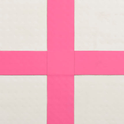 Tappetino Ginnastica Gonfiabile con Pompa 500x100x20cm PVC Rosa