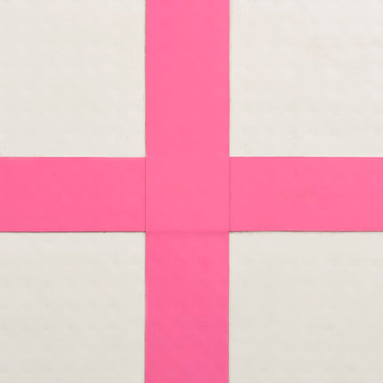 Tappetino Ginnastica Gonfiabile con Pompa 600x100x20cm PVC Rosa