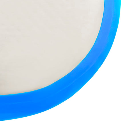Tappetino Ginnastica Gonfiabile con Pompa 800x100x20cm PVC Blu