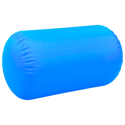 Rullo da Ginnastica Gonfiabile con Pompa 100x60 cm in PVC Blu