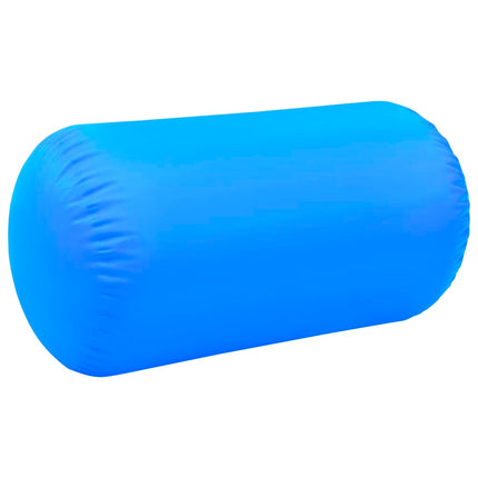 Rullo da Ginnastica Gonfiabile con Pompa 120x75 cm in PVC Blu